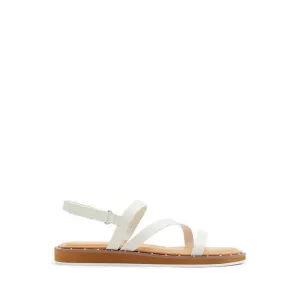 Nydalinwan Women's Strappy Flat Sandal - White