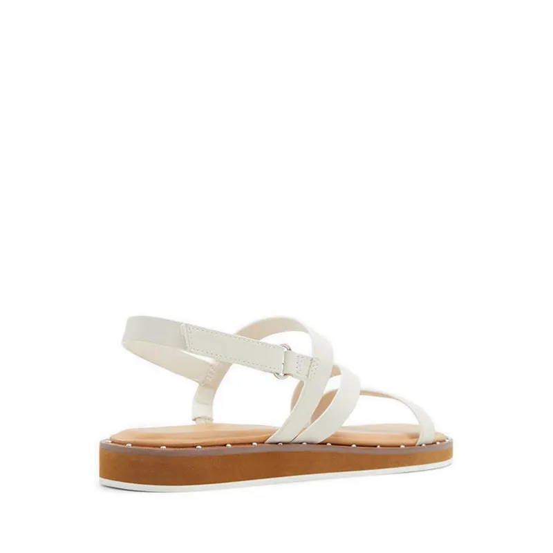 Nydalinwan Women's Strappy Flat Sandal - White