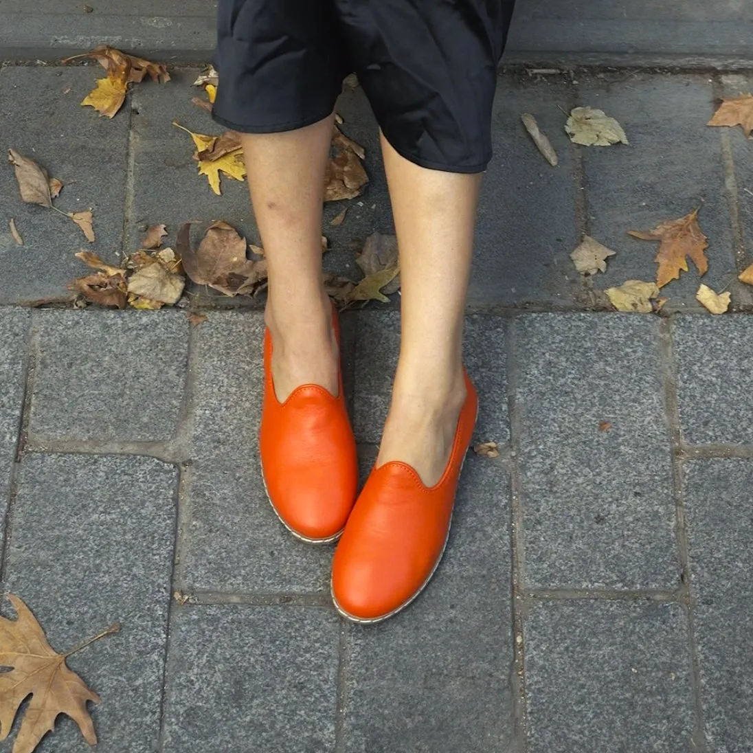 Orange Slip-On