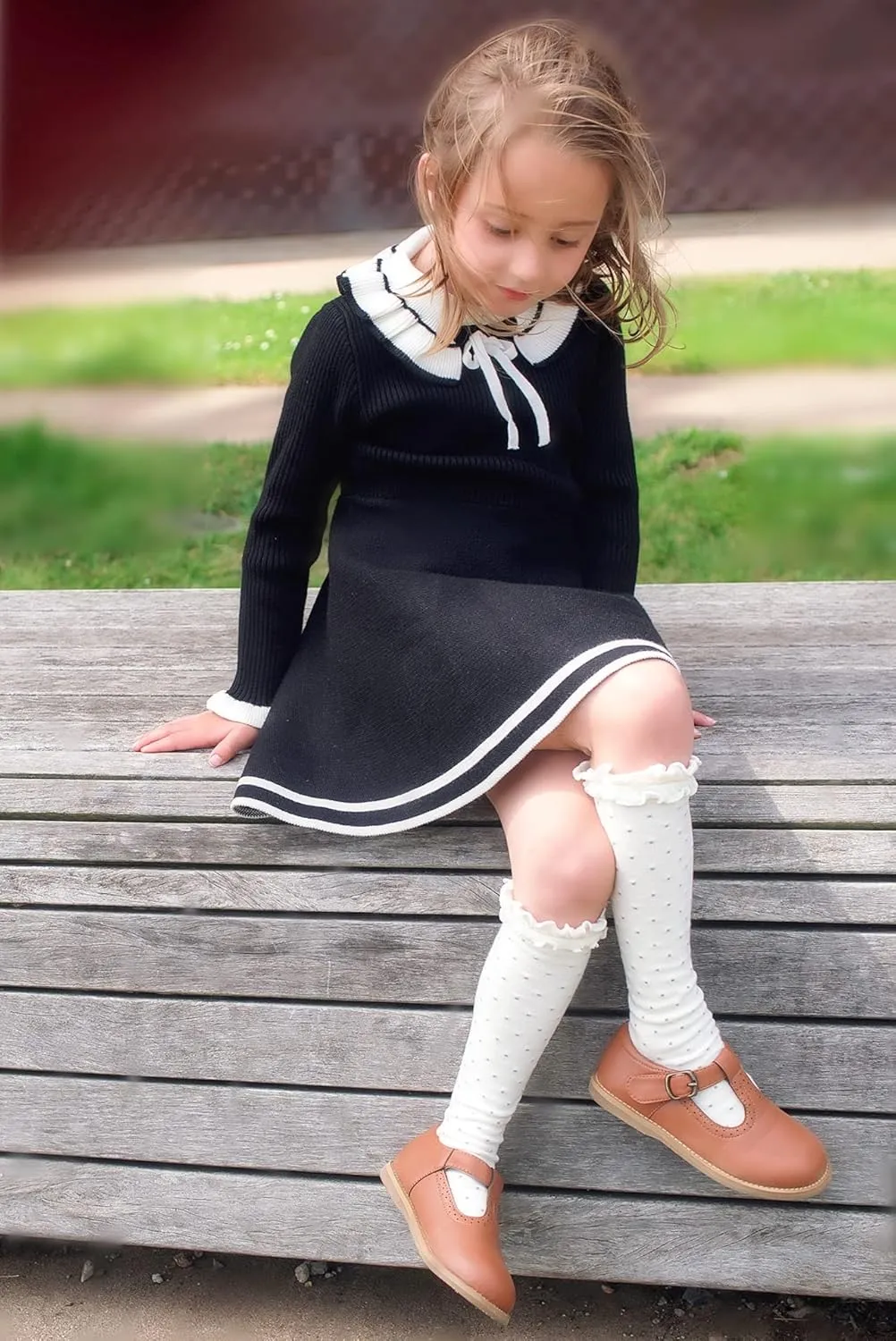 Otter MOMO Toddler/Little Girls Mary Jane Slip-on School Uniform Party Dress Shoes