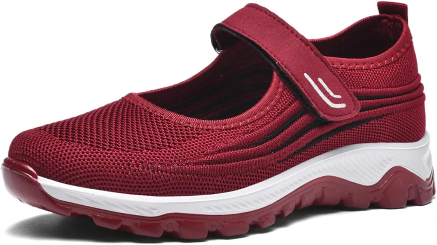 pearlzone Women's Comfortable Working Nurse Shoes Non-Slip Adjustable Breathable Walking Buffer Fitness Casual Nursing Orthotic Lightweight Shoes Arthritis, Diabetes Heel Pain