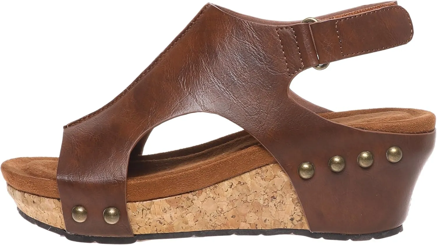 Pierre Dumas Women's Chantal-25 Wedge Platform Backstrap Sandal for Women