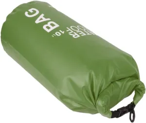 pistro Waterproof Dry Bag - Roll Top Closure Pouch for Camping Boating Kayaking Fishing Rafting Canoeing Beach Sports - Green, 10L