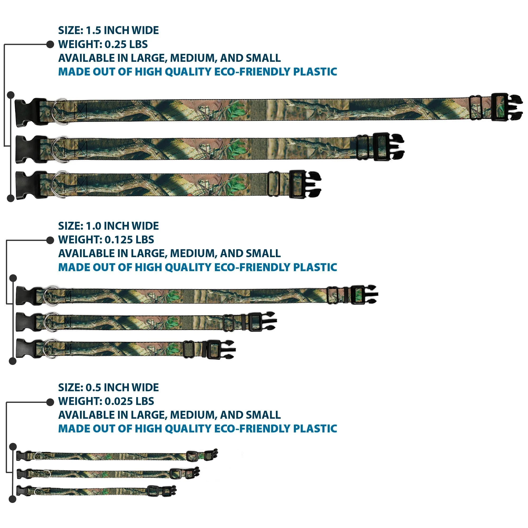 Plastic Clip Collar - Mossy Oak Break-Up Infinity