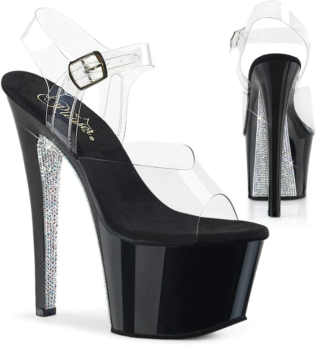 Pleaser Women's Sky-308CRS Ankle-Strap Sandal