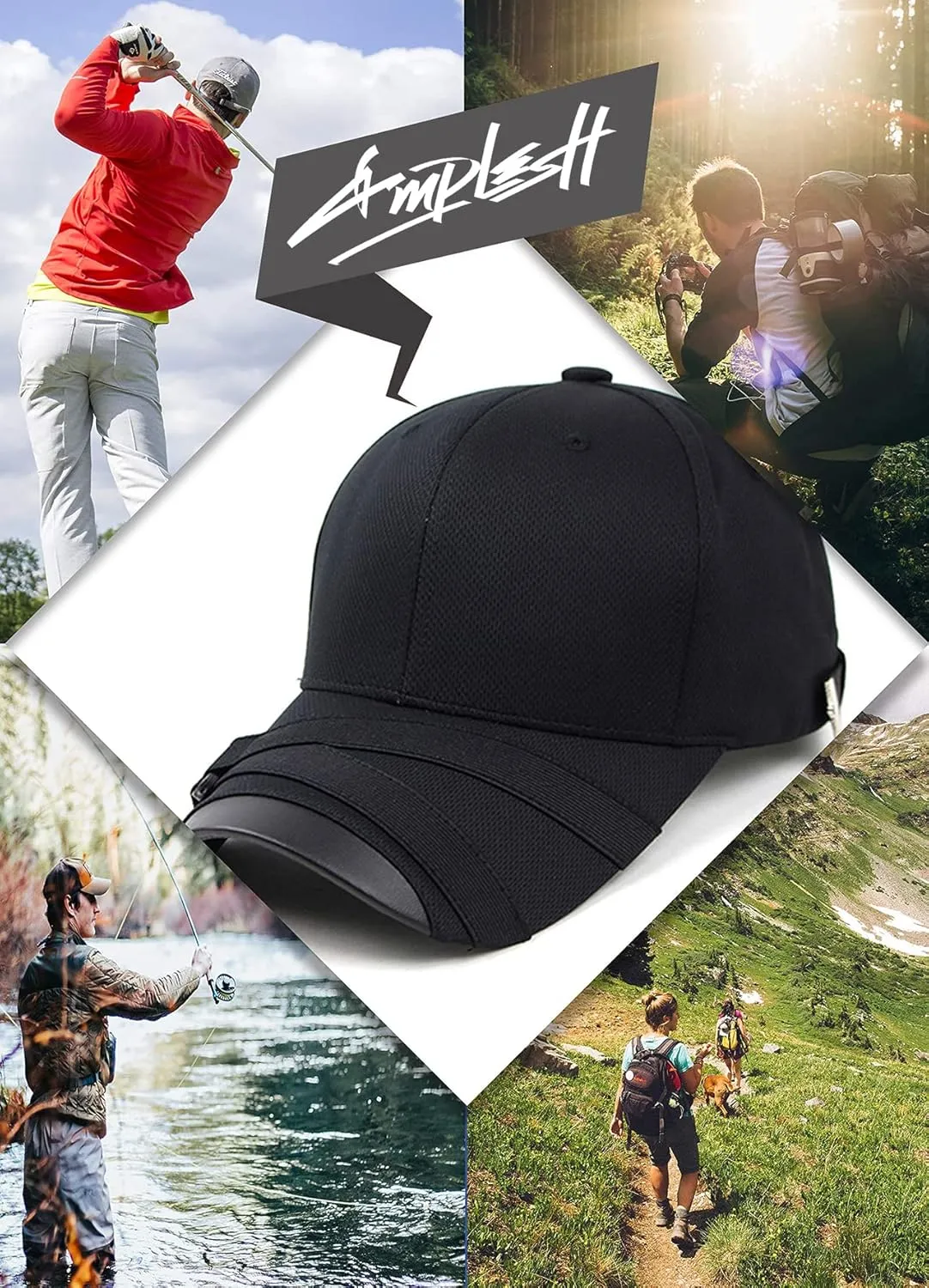 POPKORS Teamlife Max Cool Air Ventilation Mesh Back Performance Sport Outdoor Baseball Cap Hat for Man Women