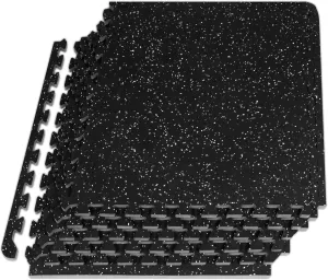 ProsourceFit Rubber Top Exercise Puzzle Mat