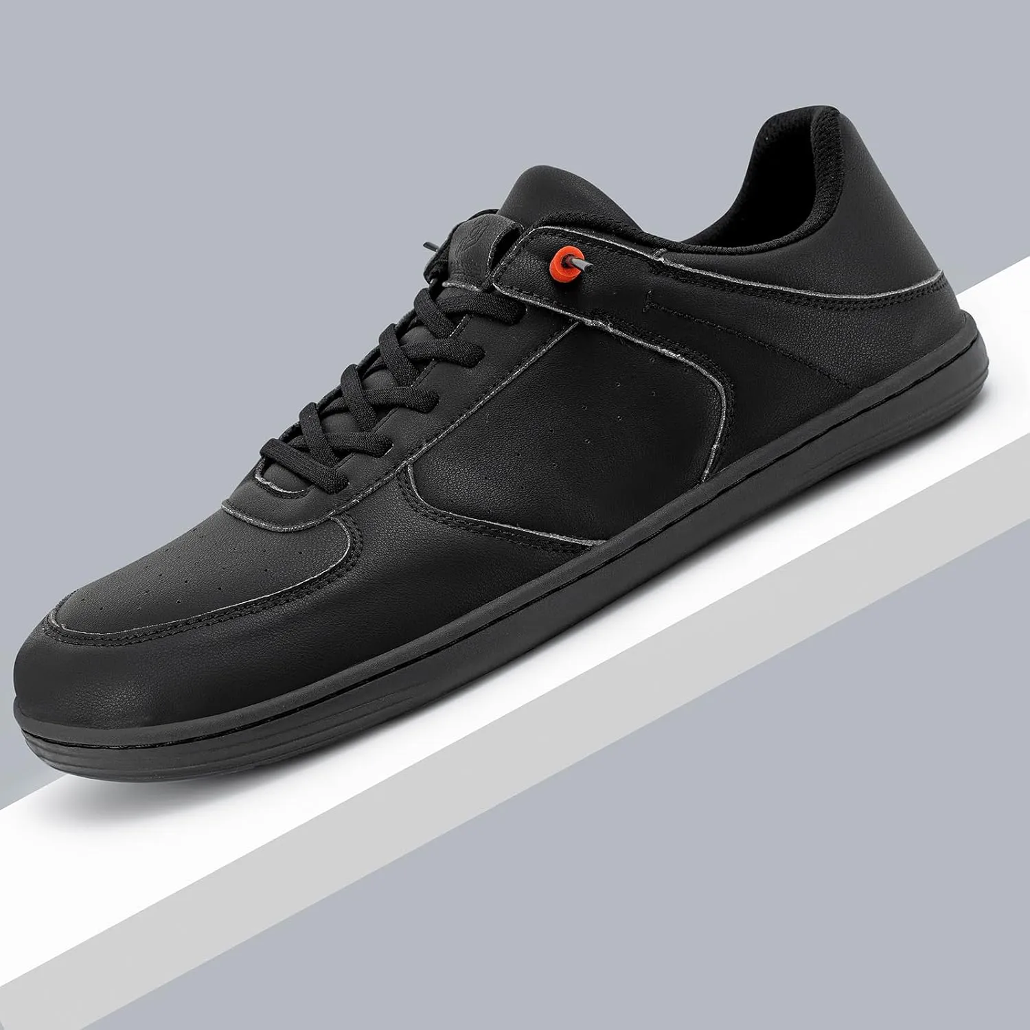 Pulltop Barefoot Wide Toe Box Shoes for Men - Minimalist Barefoot Dress Shoes Sneakers Zero Drop Slip on Walking Non Slip Shoes for Men