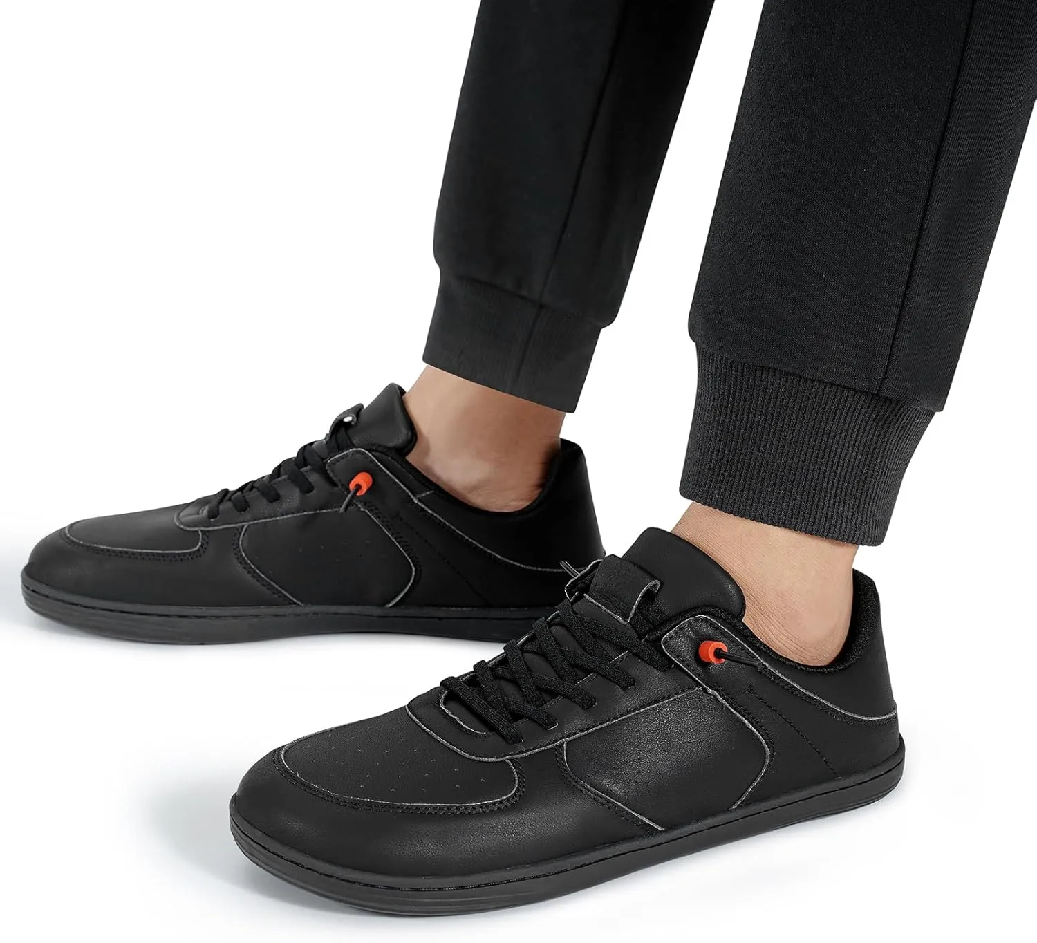 Pulltop Barefoot Wide Toe Box Shoes for Men - Minimalist Barefoot Dress Shoes Sneakers Zero Drop Slip on Walking Non Slip Shoes for Men