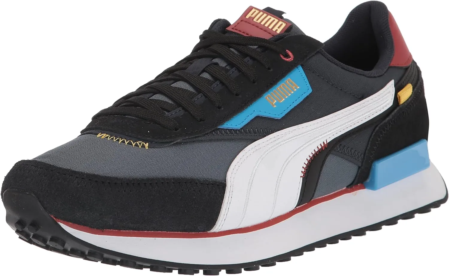 PUMA Men's Future Rider Sneaker, Dark Slate White, 9.5