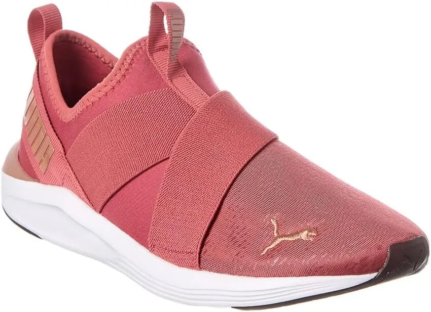 Puma Women's Prowl Slip-ON Shine WN's Cross Trainer, Mauvewood-Rose Gold, 8