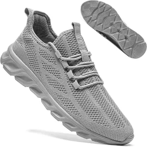 QIJGS Mens Running Shoes Tennis for Men Fashion Workout Athletic Gym Mesh Lightweight Sports Casual Sneakers