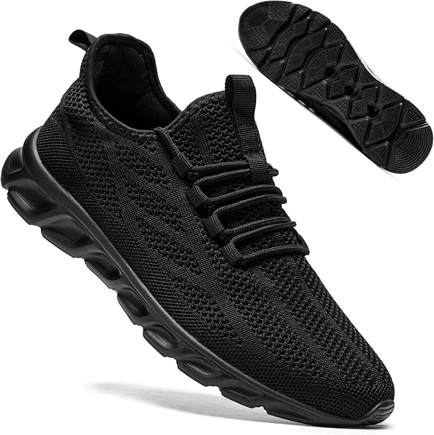 QIJGS Running Shoes for Men Gym Tennis Athletic Mesh Sneakers Lightweight Sports Fashion Workout Casual Shoes