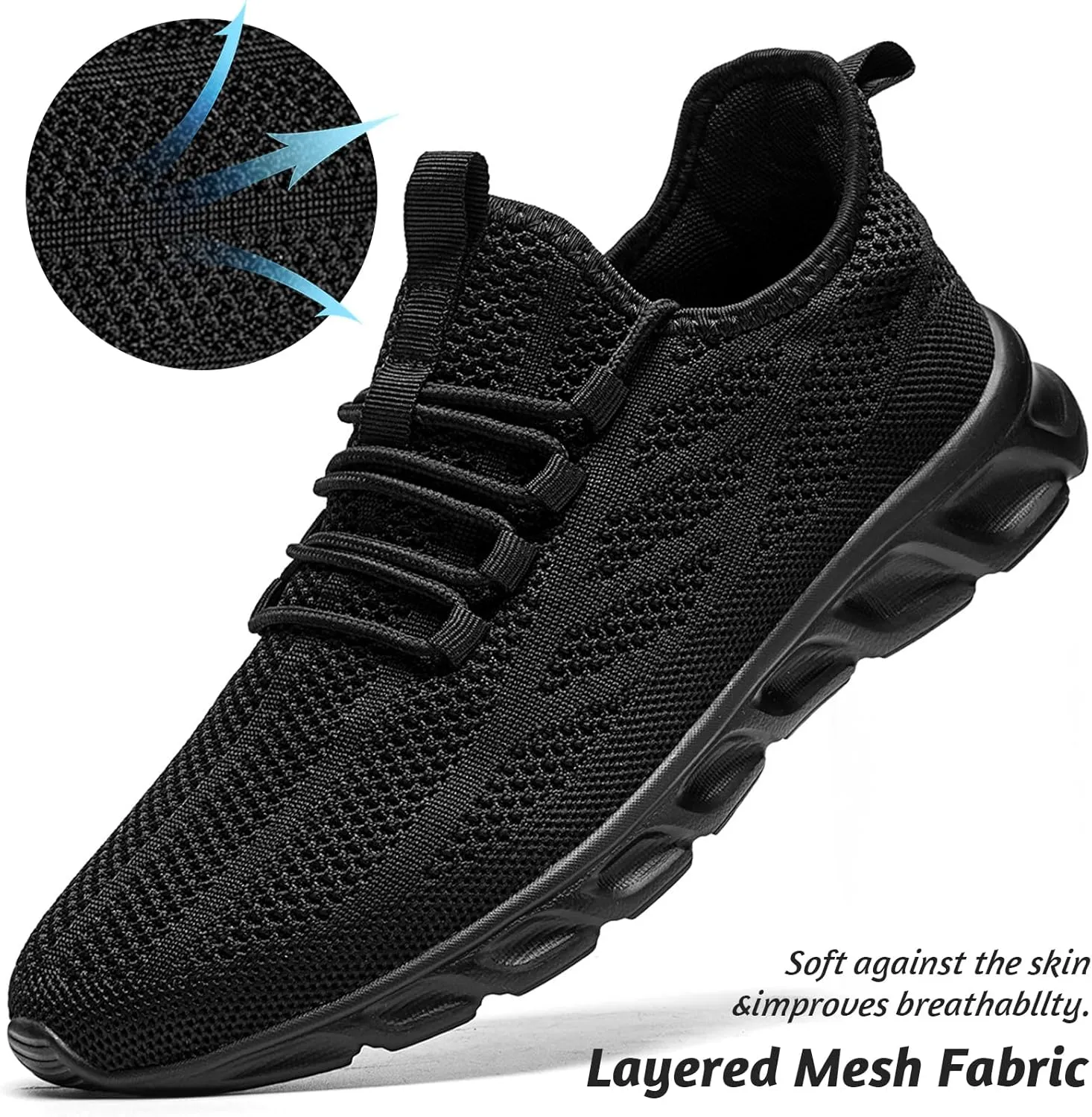 QIJGS Running Shoes for Men Gym Tennis Athletic Mesh Sneakers Lightweight Sports Fashion Workout Casual Shoes