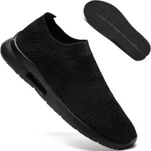 QIJGS Slip on Shoes for Men Running Tennis Athletic Gym for Men Mesh Lightweight Sports Fashion Workout Casual Sneakers