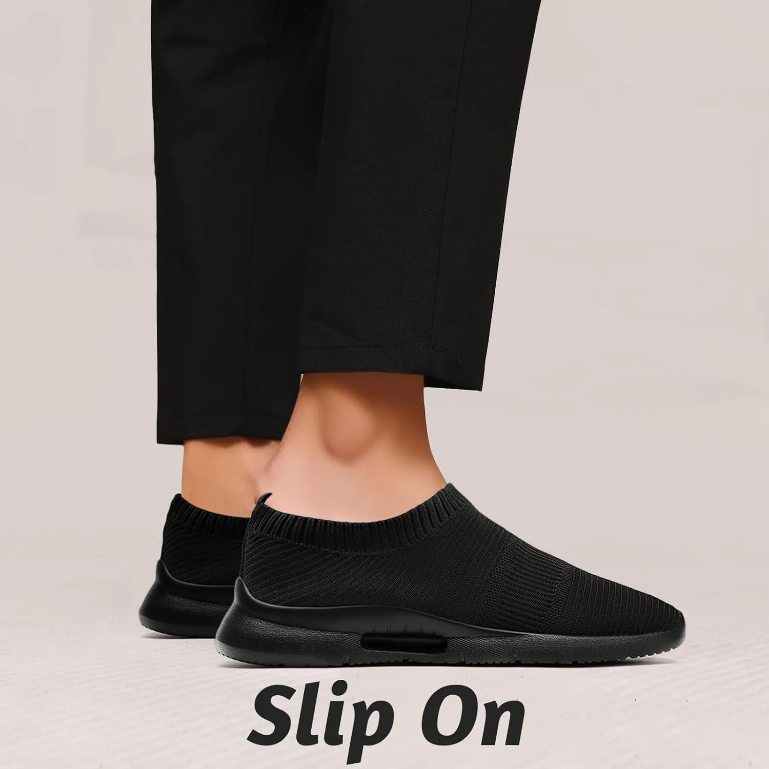 QIJGS Slip on Shoes for Men Running Tennis Athletic Gym for Men Mesh Lightweight Sports Fashion Workout Casual Sneakers