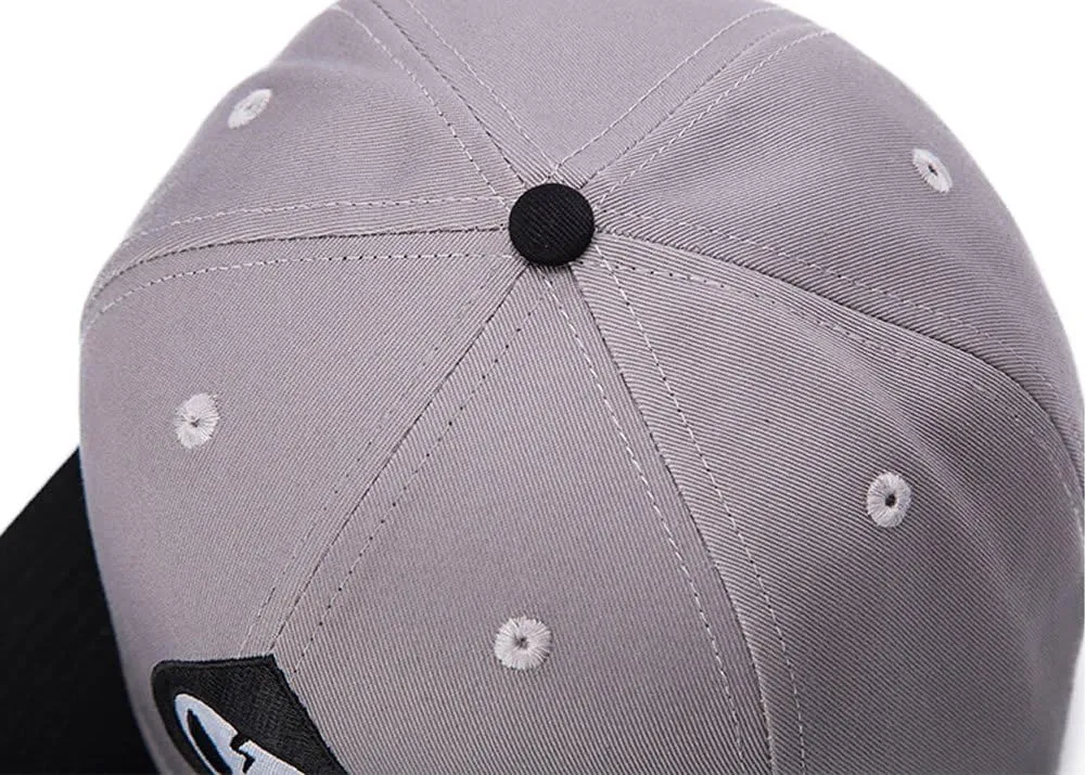 Quanhaigou Adjustable Snapback Hat for Men Women,Unisex Hip Hop Baseball Cap Flat Bill Brim Dad Hats