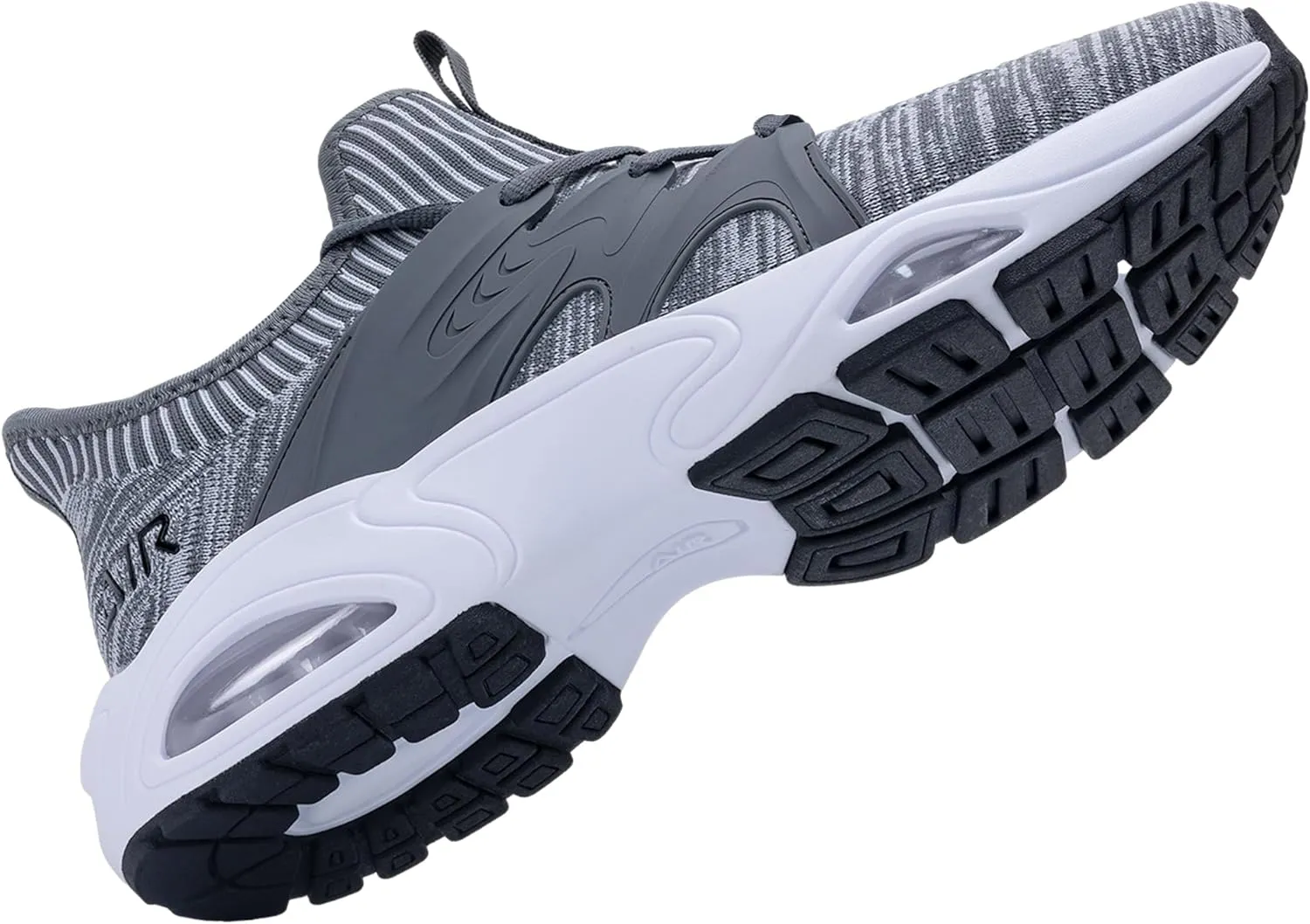 Quseek Men's Slip On Athletic Shoes Running Walking Comfortable Tennis Gym Fashion Sneakers Breathable Non Slip Workout Cross Training Shoe US Size 8-13