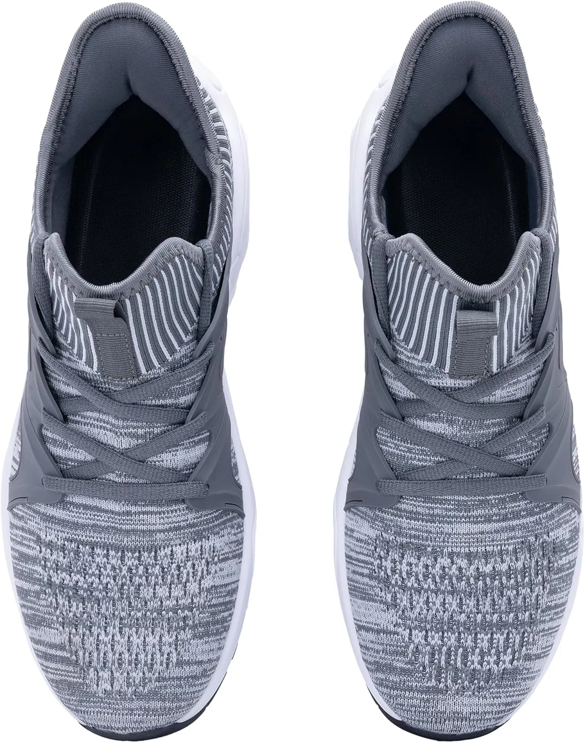Quseek Men's Slip On Athletic Shoes Running Walking Comfortable Tennis Gym Fashion Sneakers Breathable Non Slip Workout Cross Training Shoe US Size 8-13