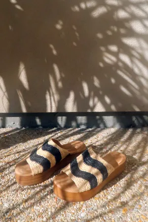 Raffia Platform Sandal