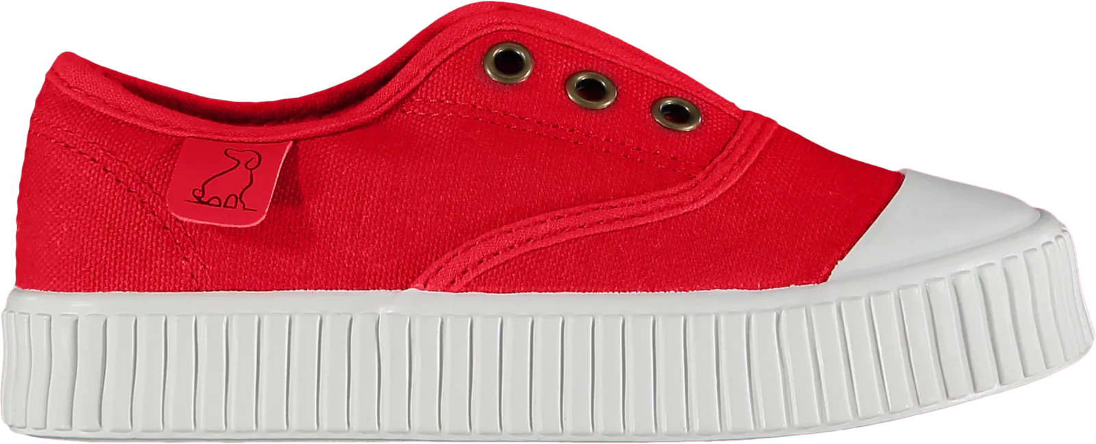 Red Canvas Slip on Sneaker