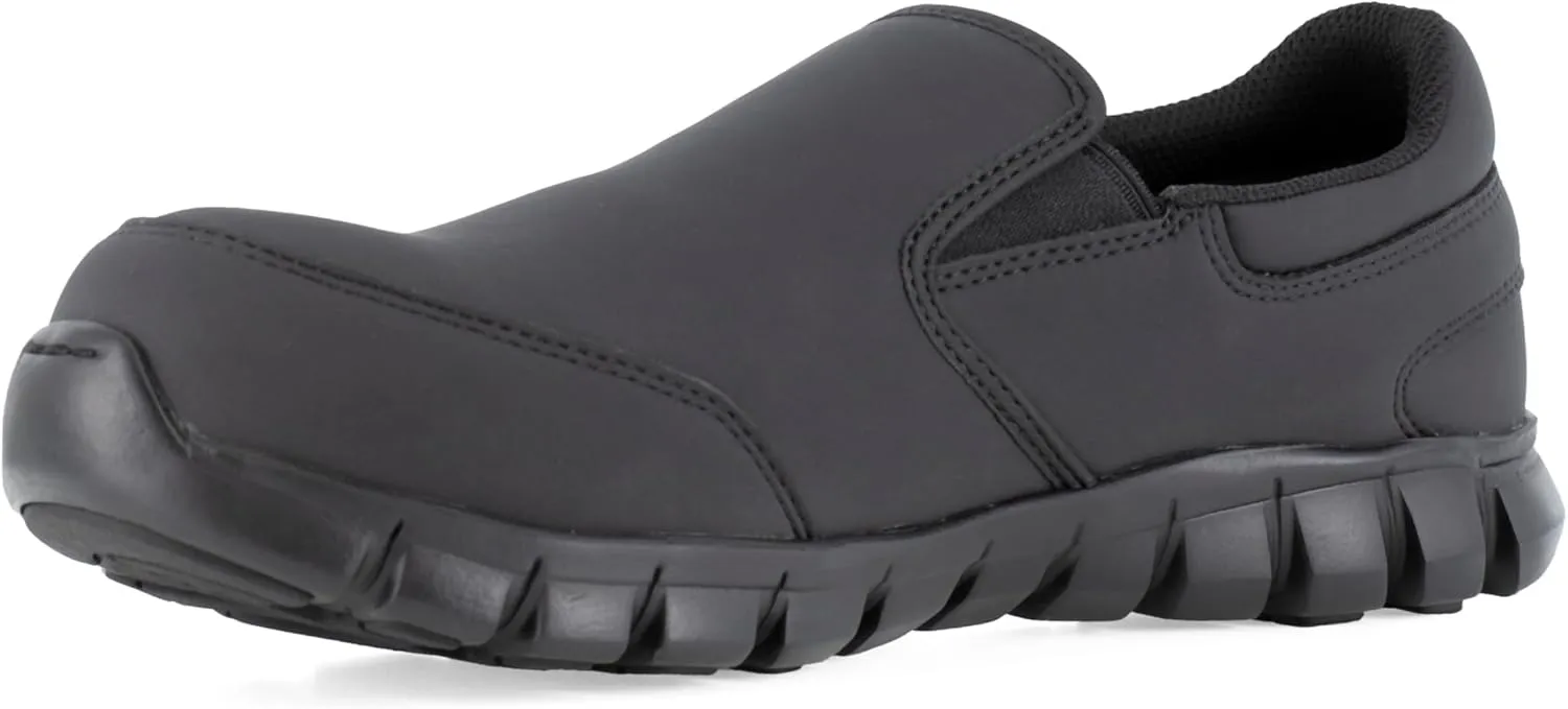 Reebok Work Men's Sublite Cushion CT Slip-On Black/Medium / 4