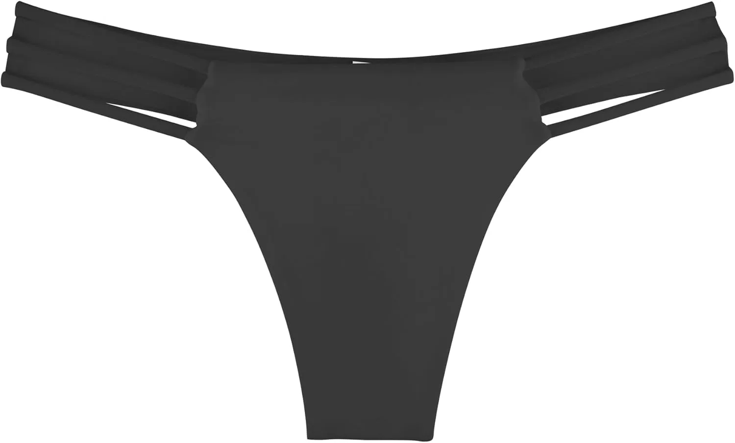 RELLECIGA Women's Triple Strappy Thong Bikini Bottoms