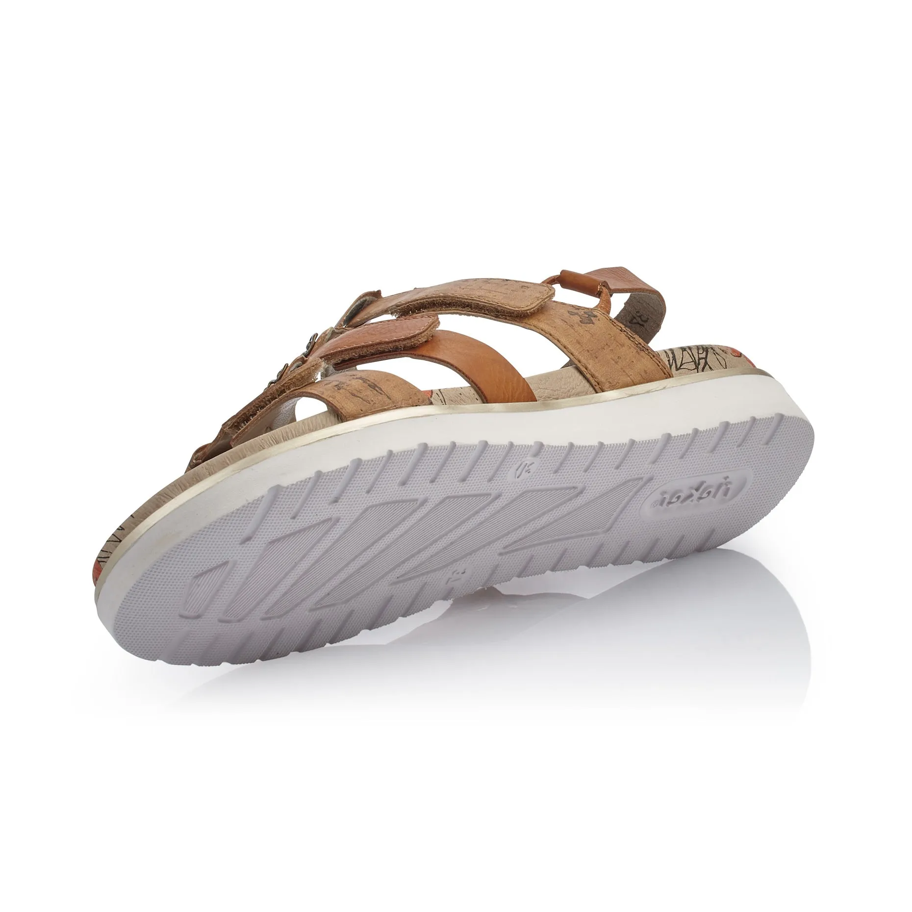 RIEKER - V5070 FLAT COMF SANDAL - TAN