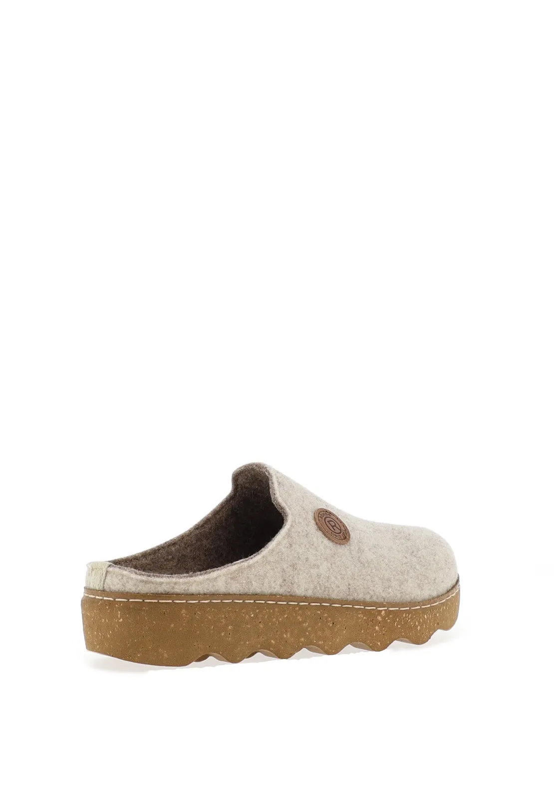 Rohde Womens Wool Trim Mules, Silk