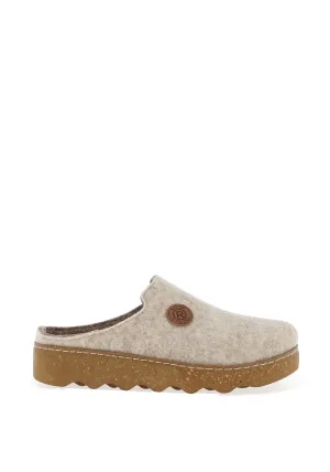 Rohde Womens Wool Trim Mules, Silk