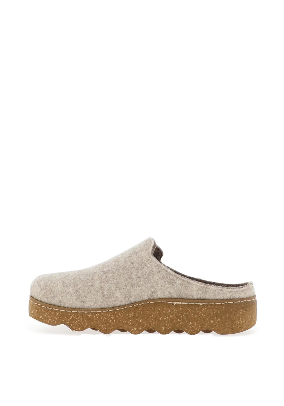Rohde Womens Wool Trim Mules, Silk