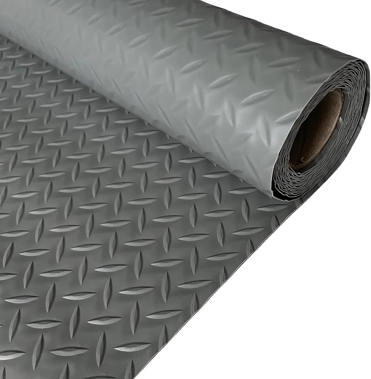 Rubber Matting Roll | Heavy Duty Rubber Mat Ideal for Garage Flooring, Gym Floor & Van Flooring | Non Slip Waterproof Rubber Sheet,Gray,1.2x9m
