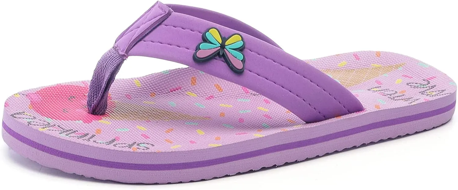 Saidoteto Boys Girls Flip Flops Child Summer Slip-on Thong Sandals Beach Pool Water Shoes(Little/Big Kid)