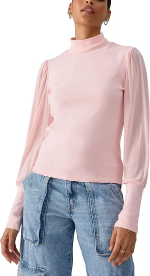 Sanctuary On My Mind Mesh Sleeve Top