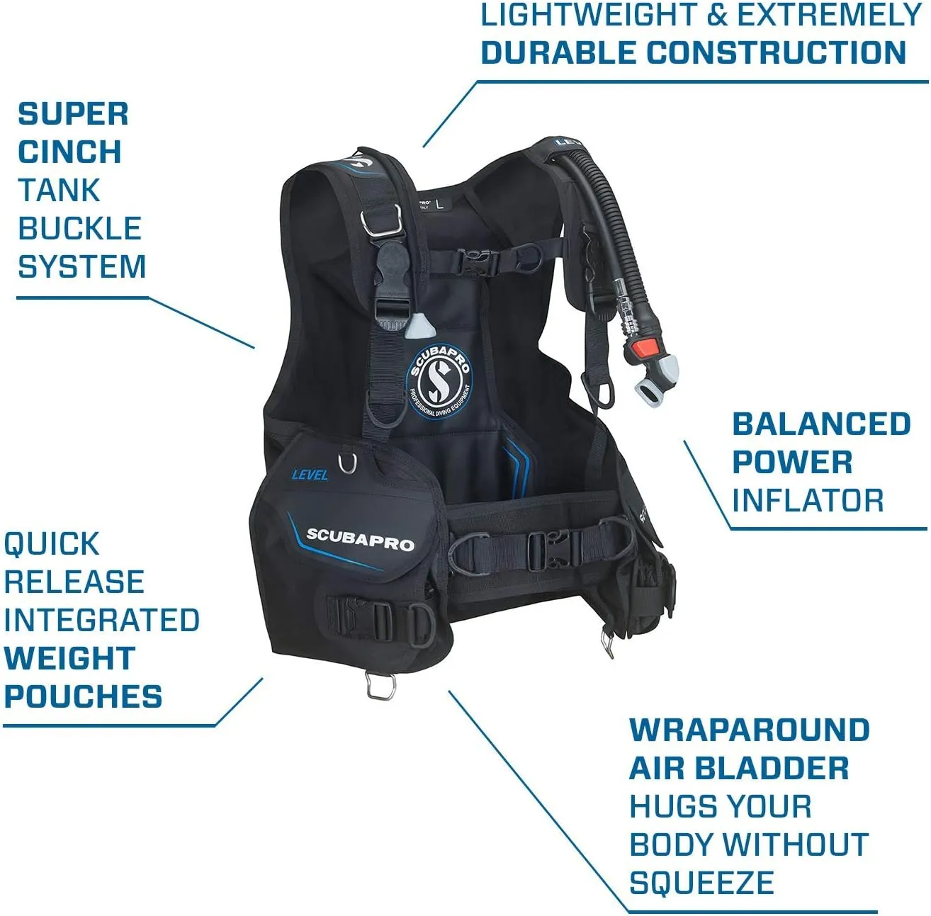 SCUBAPRO Level Quick Cinch Diving BCD