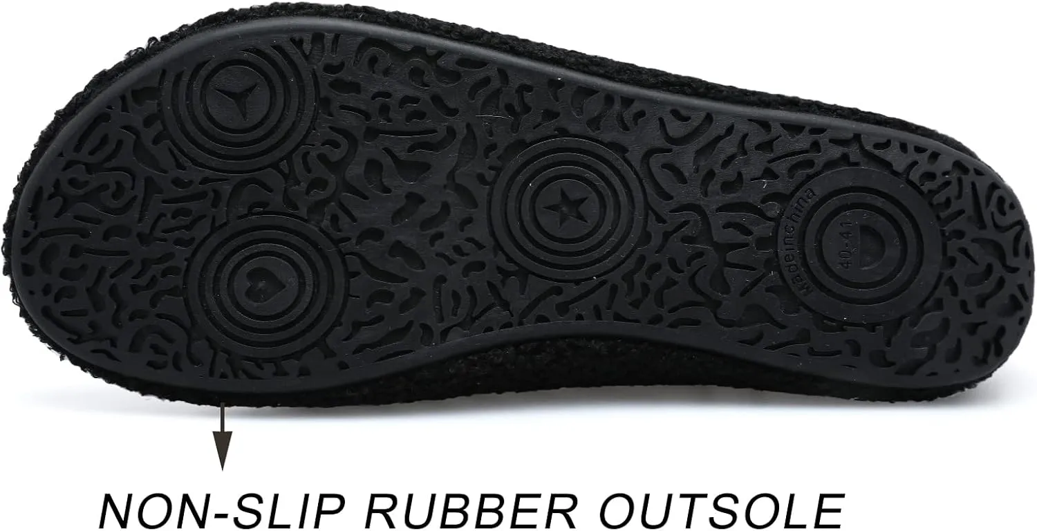 Scurtain Unisex Adults Rubber Sole Slippers