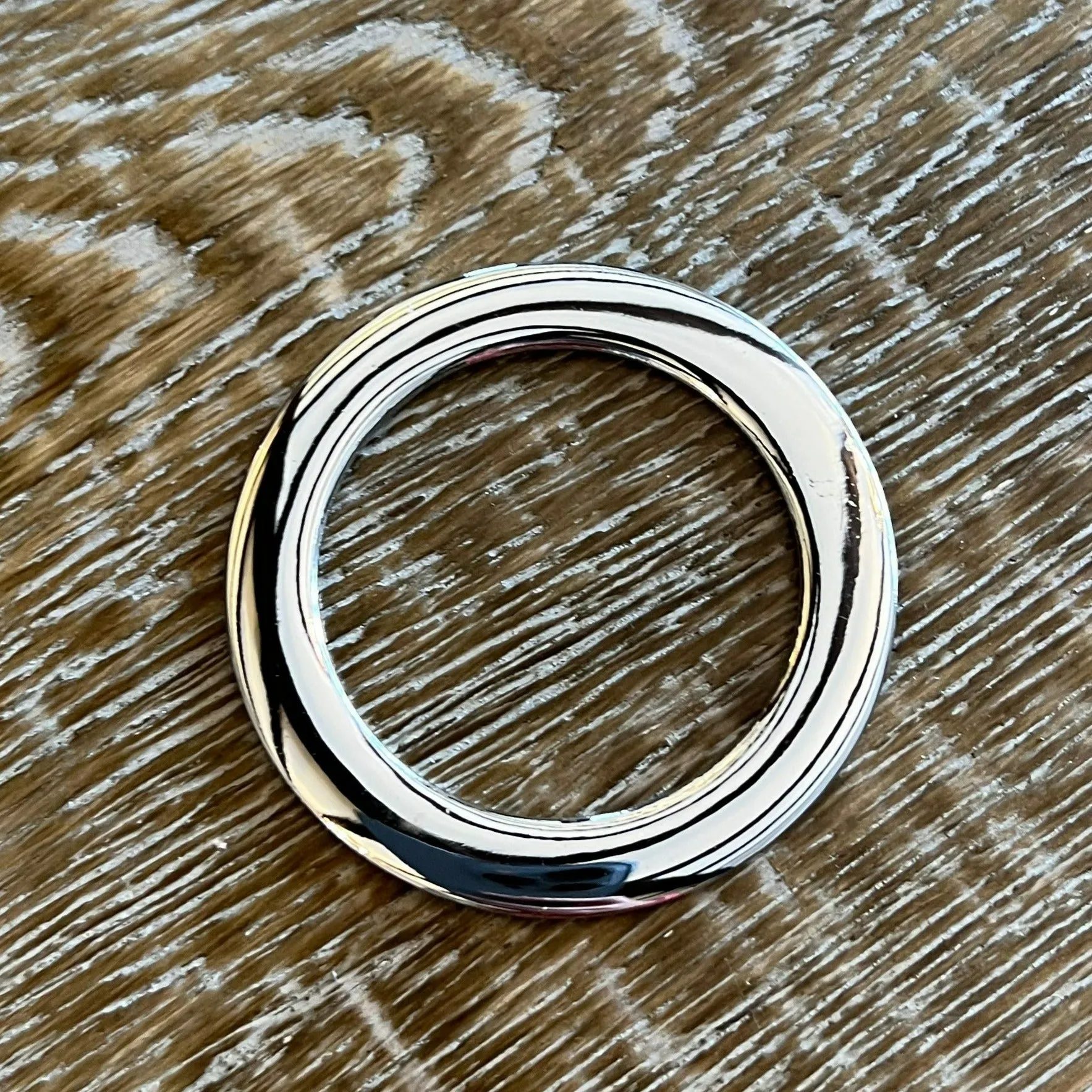 Silver Flat Metal Ring