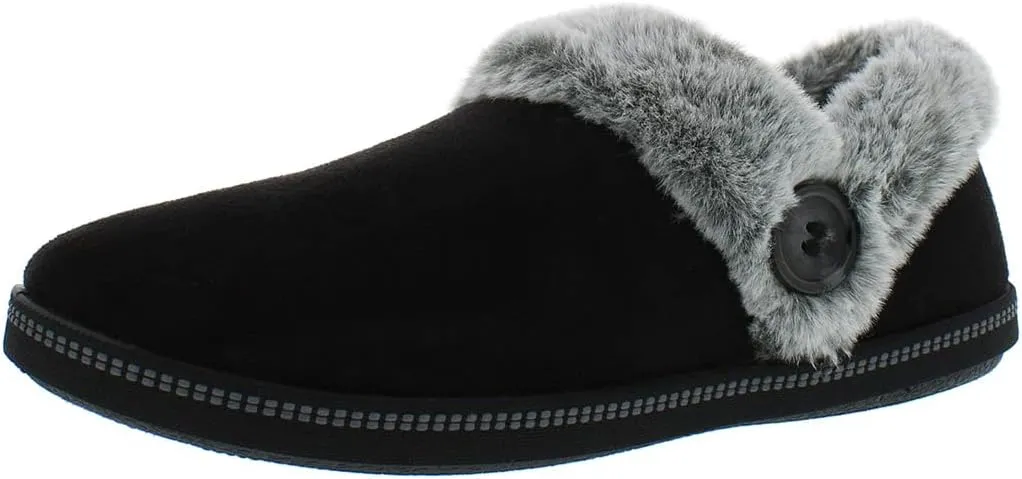 Skechers Cozy Campfire Fresh Toast Slip On Womens Shoes Size 6, Color: Black