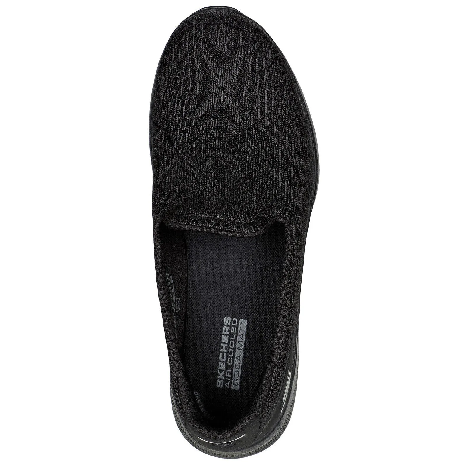 Skechers Ladies Go Walk 6 Sea Coast Black Slip On Lightweight Shoes
