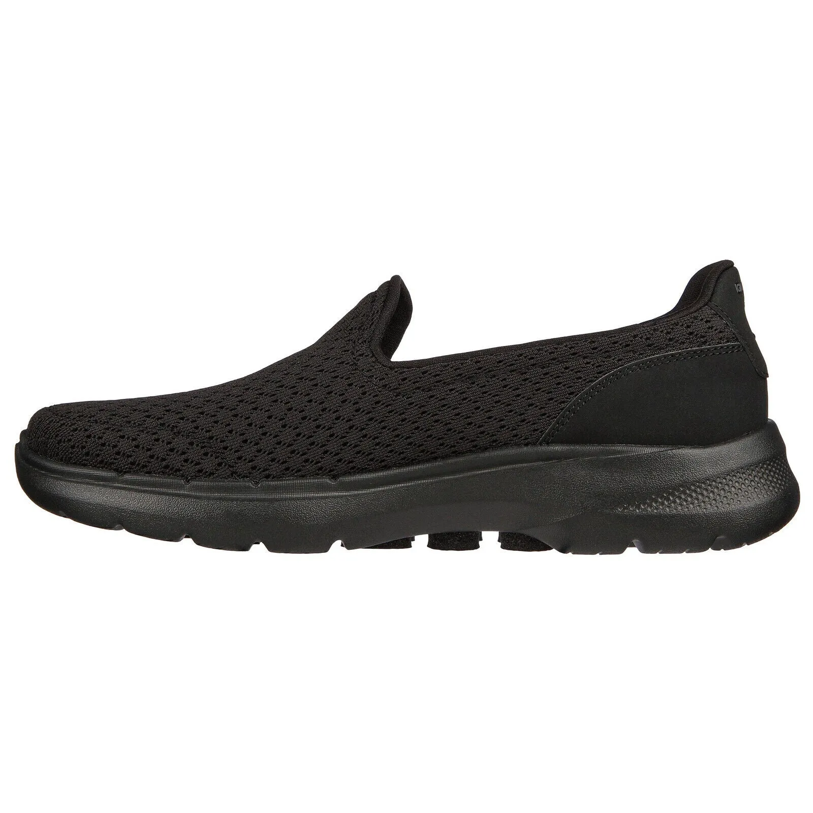 Skechers Ladies Go Walk 6 Sea Coast Black Slip On Lightweight Shoes