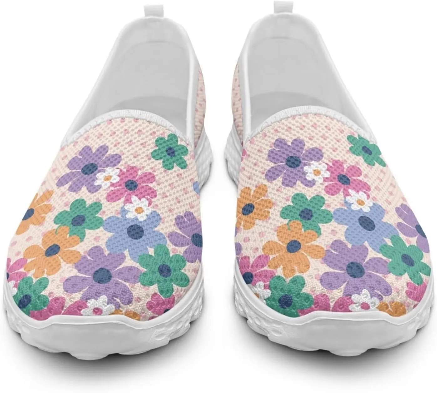 Slip On Walking Shoes Womens Loafers Athletic Shoes Mesh Sneakers Lightweight Trainers for Summer Daily