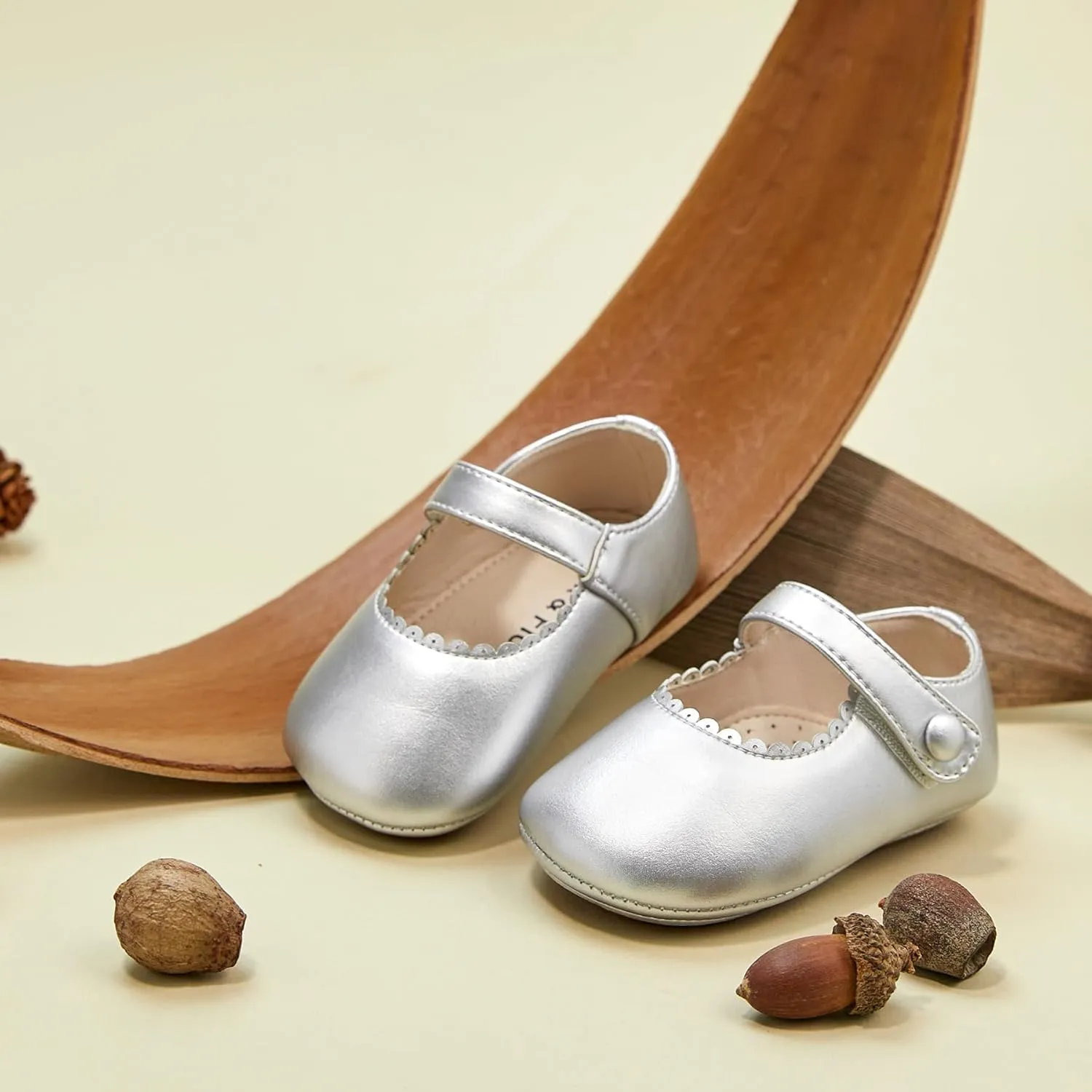 Soft Sole Baby Dress Shoes - Infant Baby Walking Shoes Moccasinss Rubber Sole Crib Shoes.