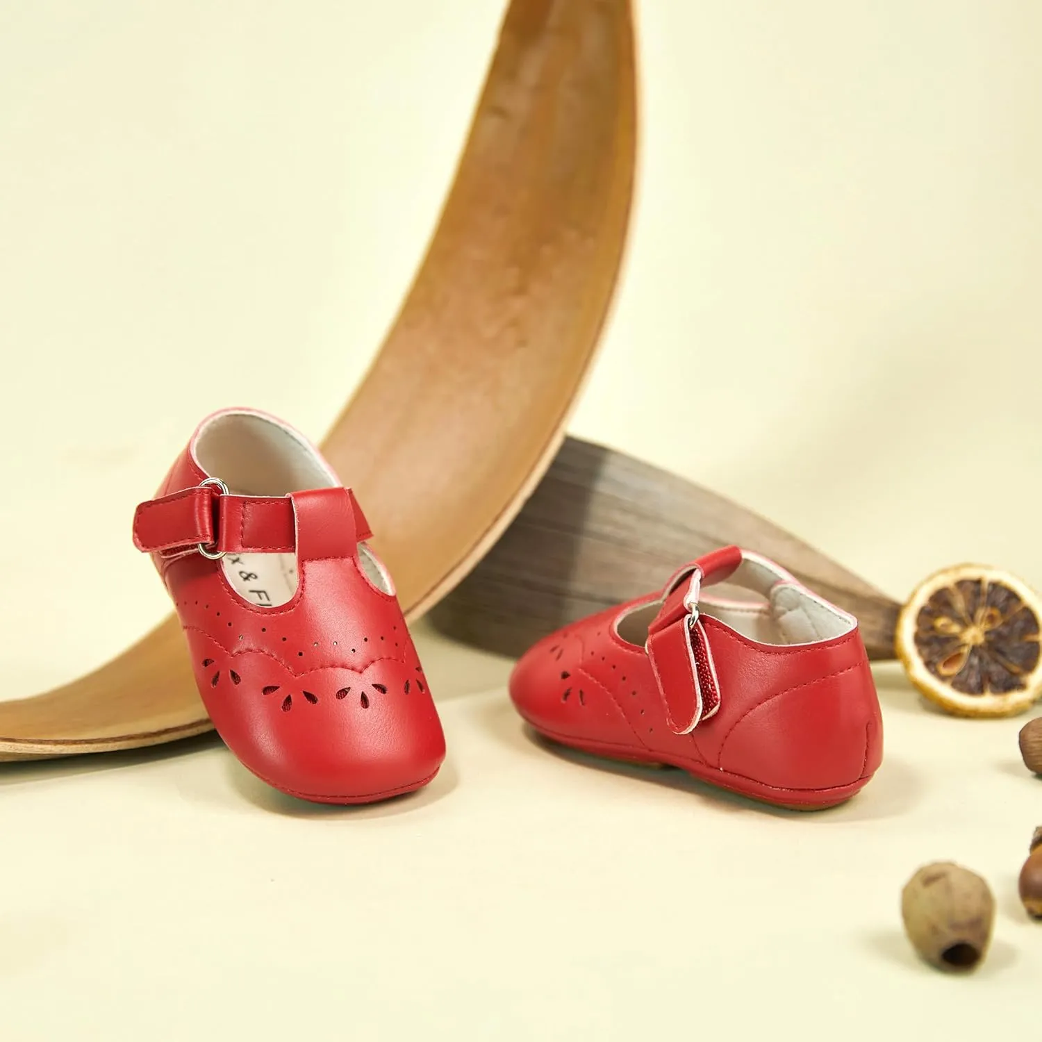 Soft Sole Baby Dress Shoes - Infant Baby Walking Shoes Moccasinss Rubber Sole Crib Shoes.