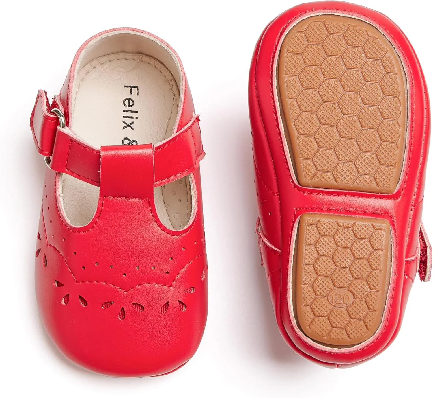 Soft Sole Baby Dress Shoes - Infant Baby Walking Shoes Moccasinss Rubber Sole Crib Shoes.