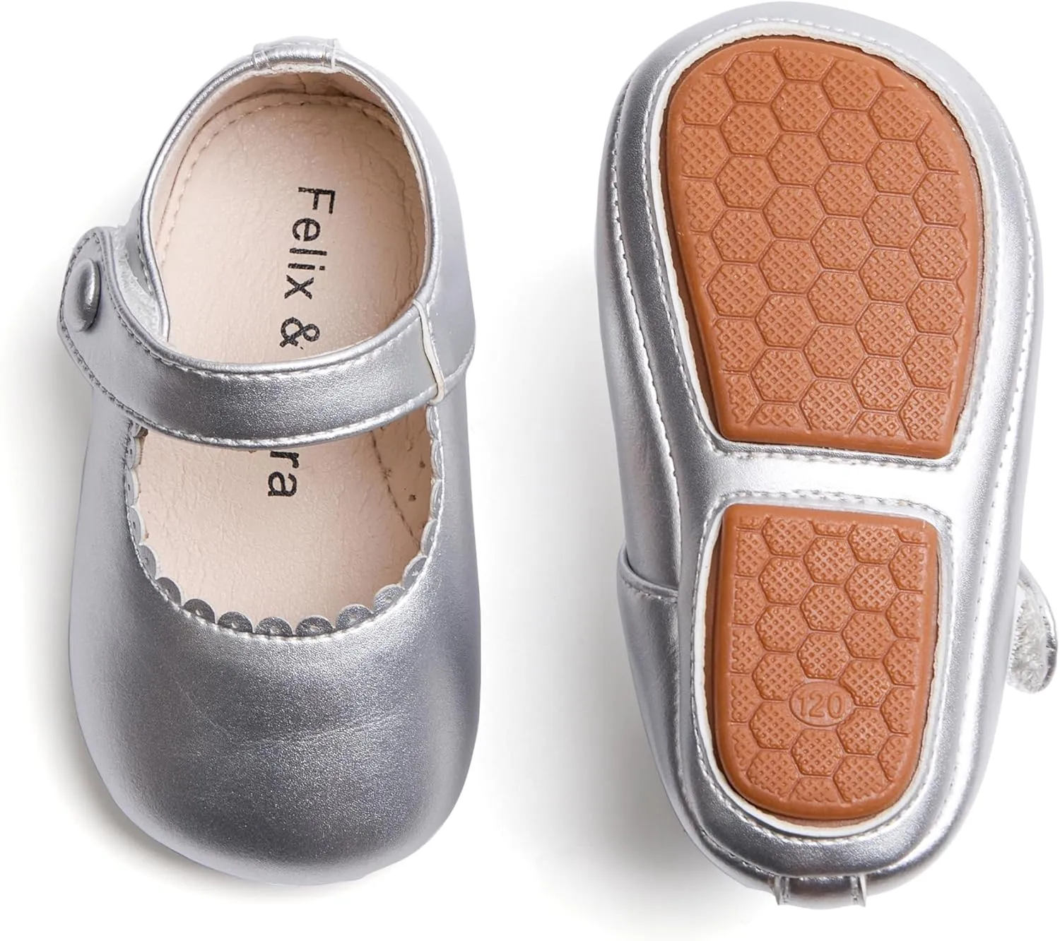 Soft Sole Baby Dress Shoes - Infant Baby Walking Shoes Moccasinss Rubber Sole Crib Shoes.