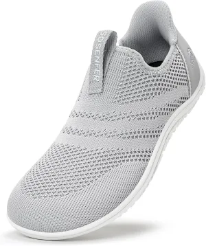 Sosenfer Women Slip On Barefoot Shoes Men Wide Minimalist Barefoot Sneakers Hands Free Workout Zero Drop Sole Walking Shoes for Unisex