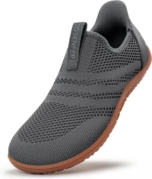 Sosenfer Women Slip On Barefoot Shoes Men Wide Minimalist Barefoot Sneakers Hands Free Workout Zero Drop Sole Walking Shoes for Unisex