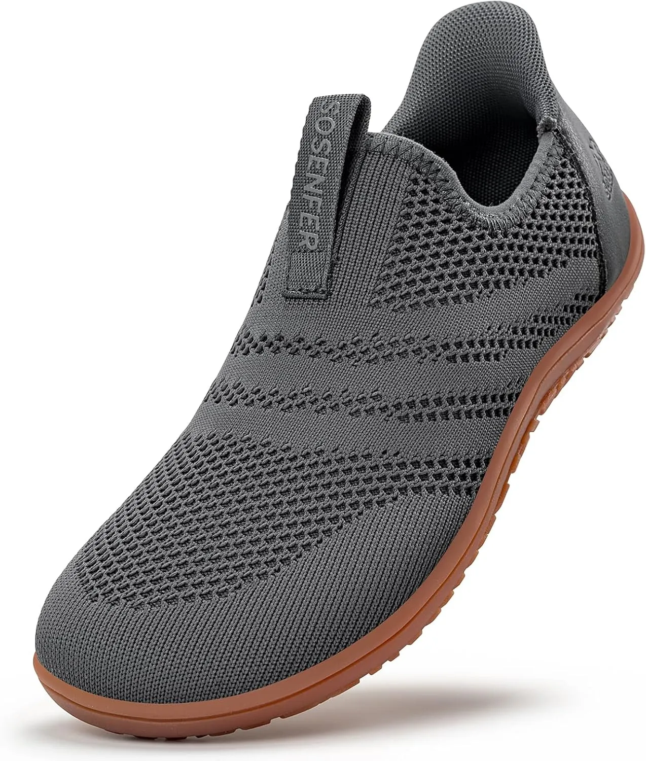 Sosenfer Women Slip On Barefoot Shoes Men Wide Minimalist Barefoot Sneakers Hands Free Workout Zero Drop Sole Walking Shoes for Unisex