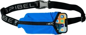 SPIbelt ECO Running Belt for Women Men, Phone Holder for Running, Running Fanny Pack, Running Waist Pack, Expandable, Adjustable. Made from Recycled Materials. Blue with Black Zipper