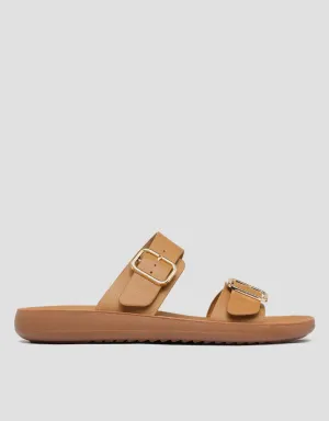 St. Yves Double Buckle Sandal Slip On Wanita